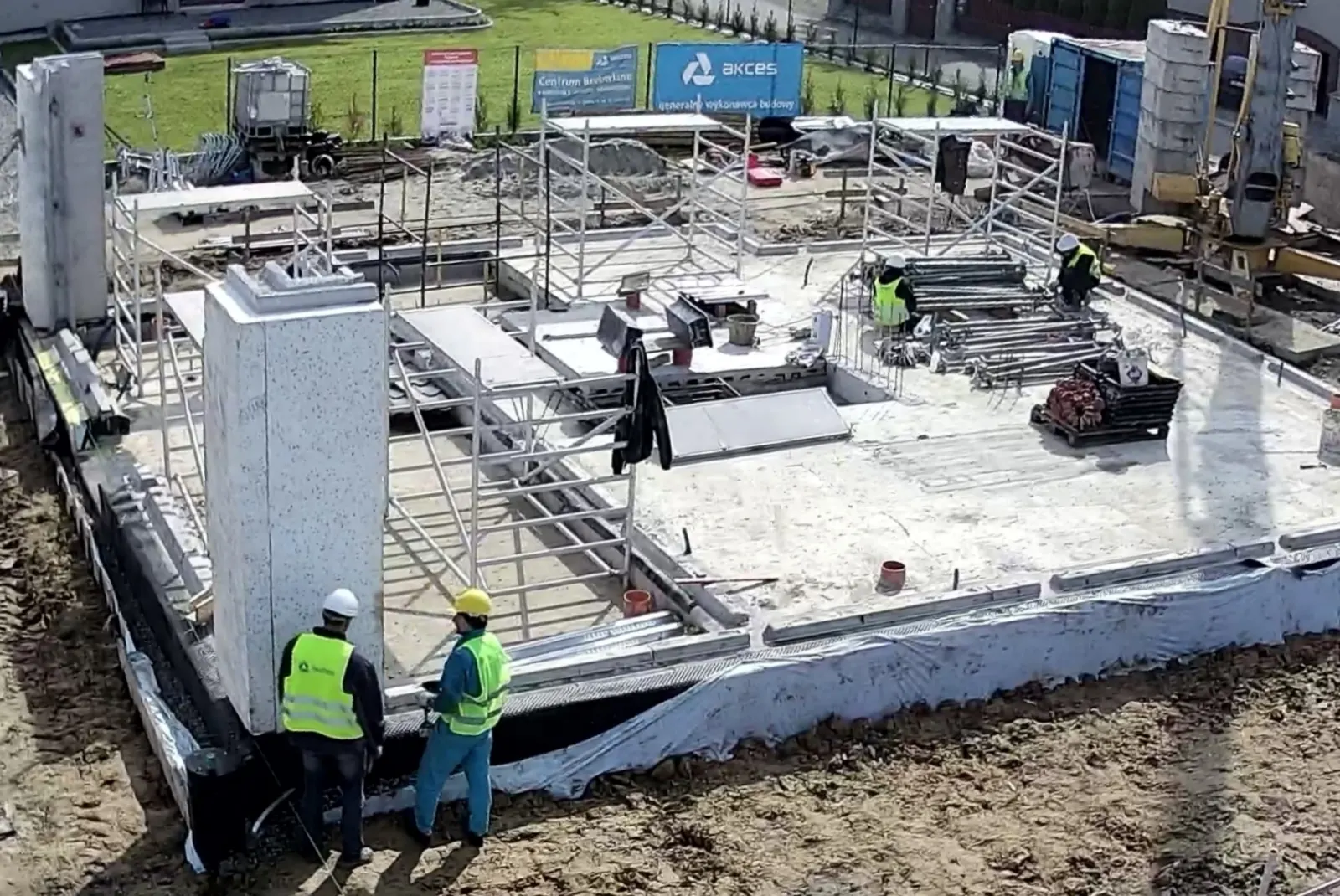 Fundament przygotowany pod dom prefabrykowany
